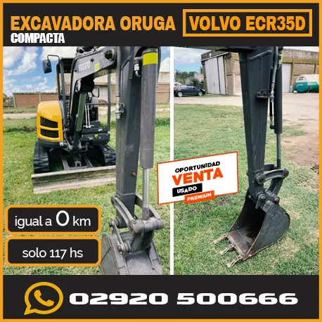 Excavadora Oruga Compacta VOLVO ECR35D