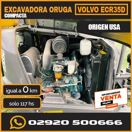 Excavadora Oruga Compacta VOLVO ECR35D