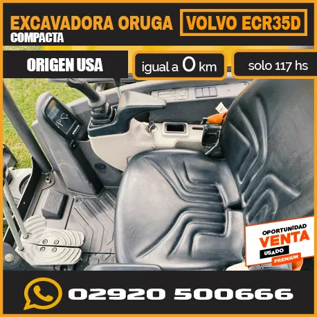 Excavadora Oruga Compacta VOLVO ECR35D