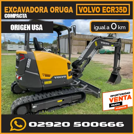 Excavadora Oruga Compacta VOLVO ECR35D