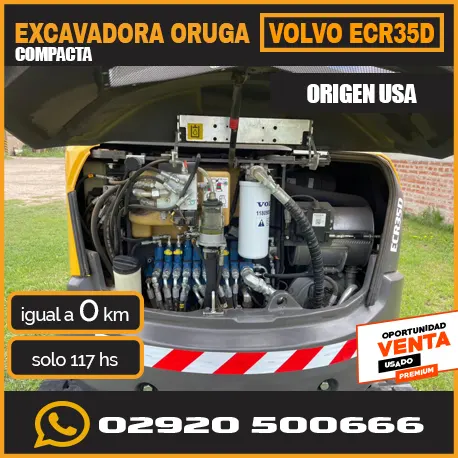 Excavadora Oruga Compacta VOLVO ECR35D