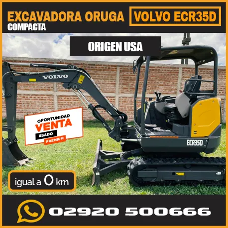 Excavadora Oruga Compacta VOLVO ECR35D