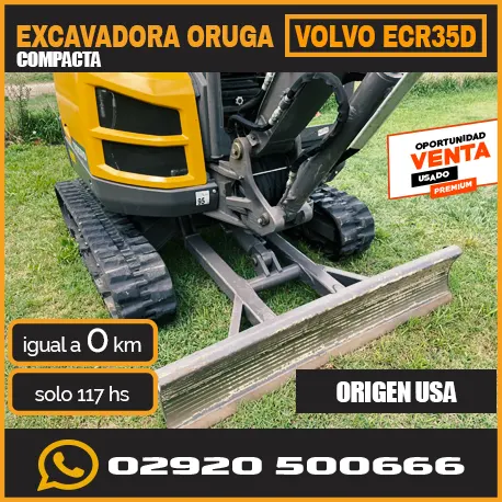 Excavadora Oruga Compacta VOLVO ECR35D